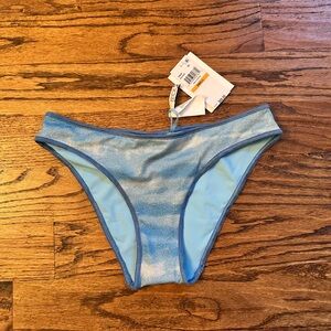 BECCA Light Blue Shimmery Bikini Bottoms